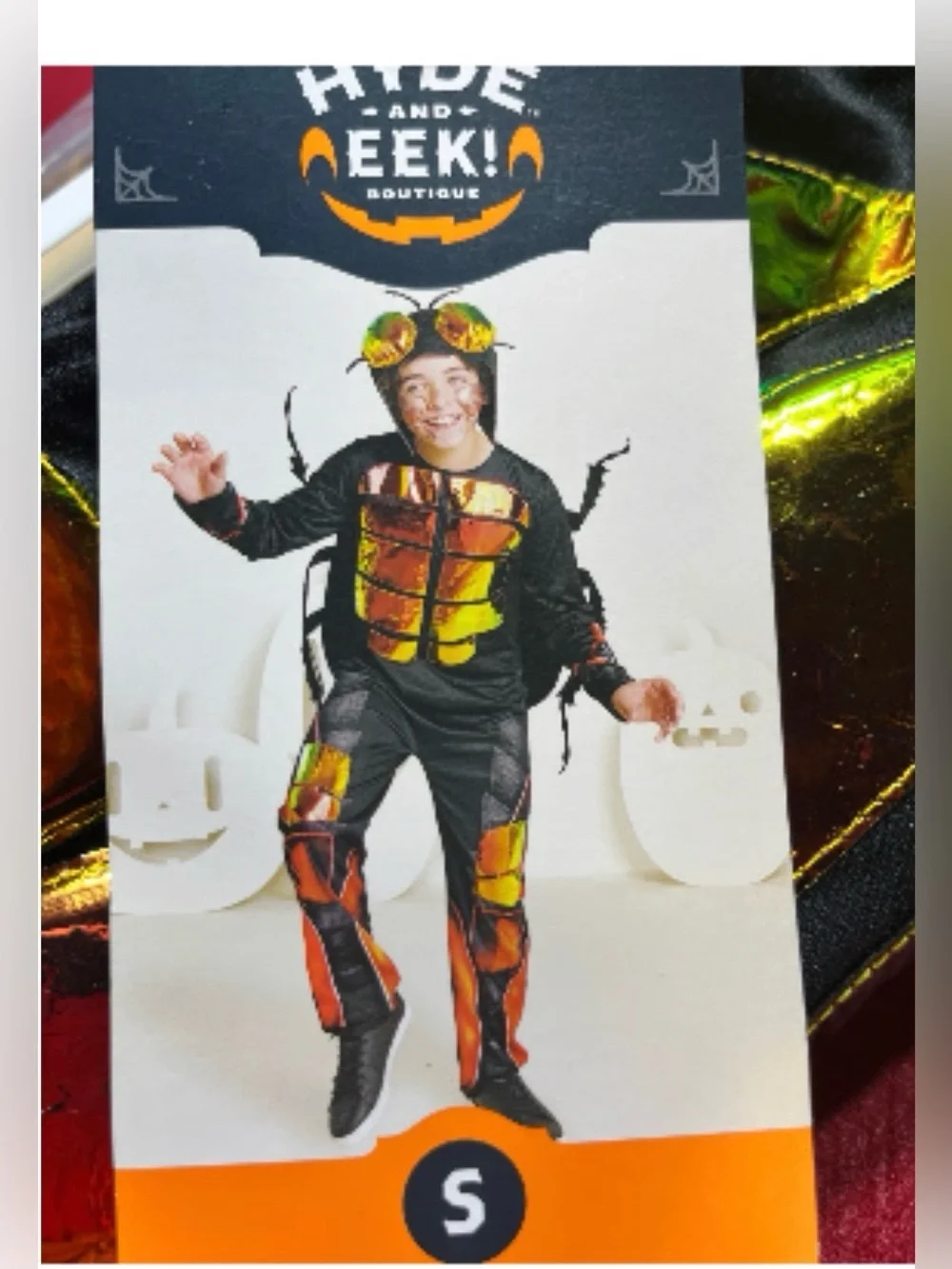 Hyde & EEK Kids Beetle Bug Halloween Costume set, Kids Size Small